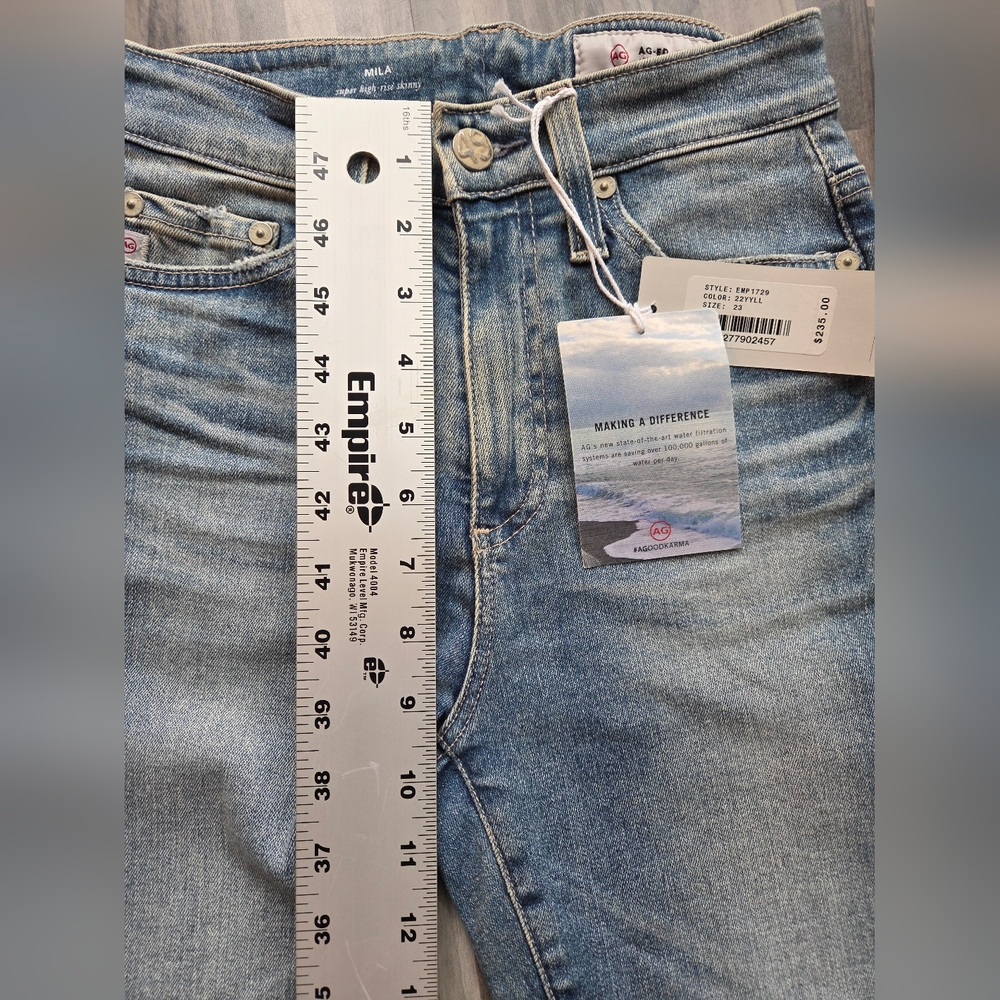 NWT Mila Super High-Rise Skinny Jeans Size 23, Ag Adriano Goldschmied - Picture 7 of 7